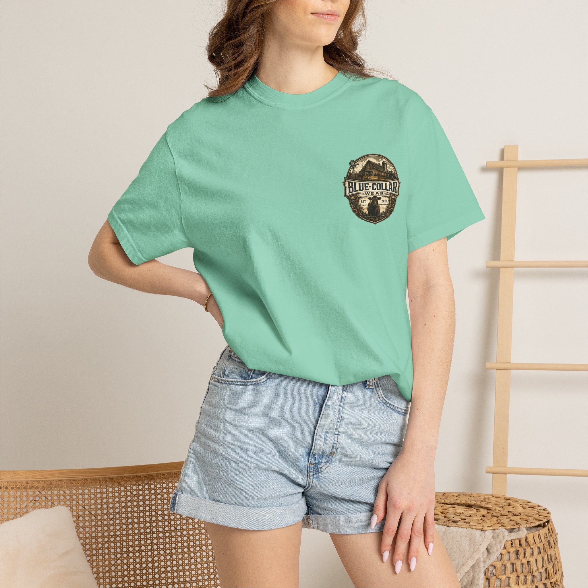 Blue-Collar Wear T-Shirt — RANCHER Workwear Tee (Est. 2026)