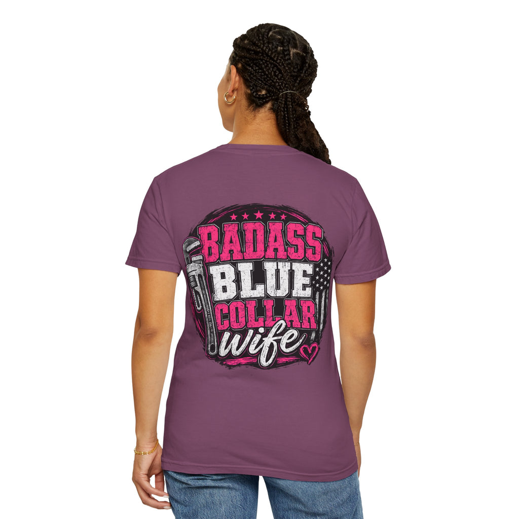 Blue Collar Wife T-Shirt — "Badass Blue Collar Wife" Graphic Tee