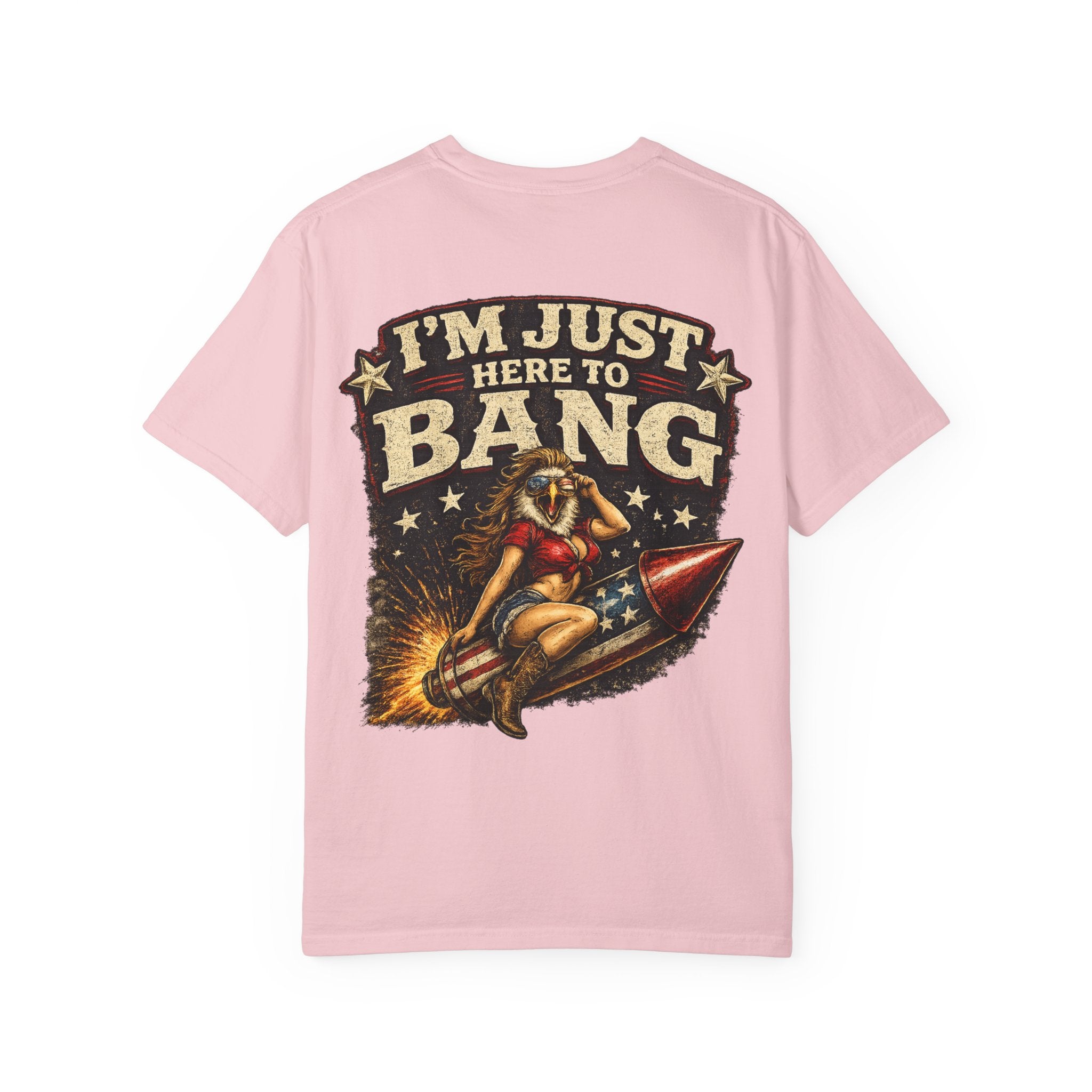 Vintage Pinup 'I'm Just Here to Bang' T‑Shirt