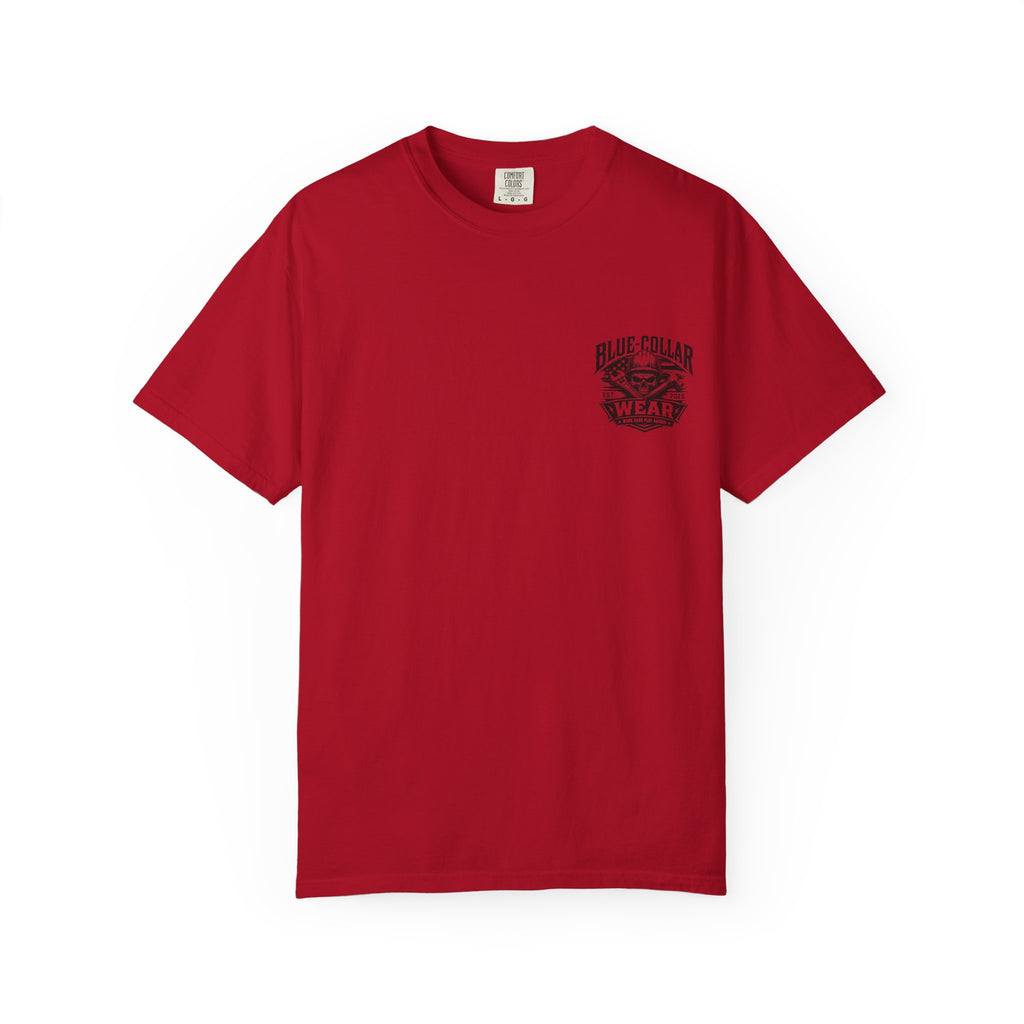 Oil Rig Illustration T-shirt | Fuck Fight Trip Pipe
