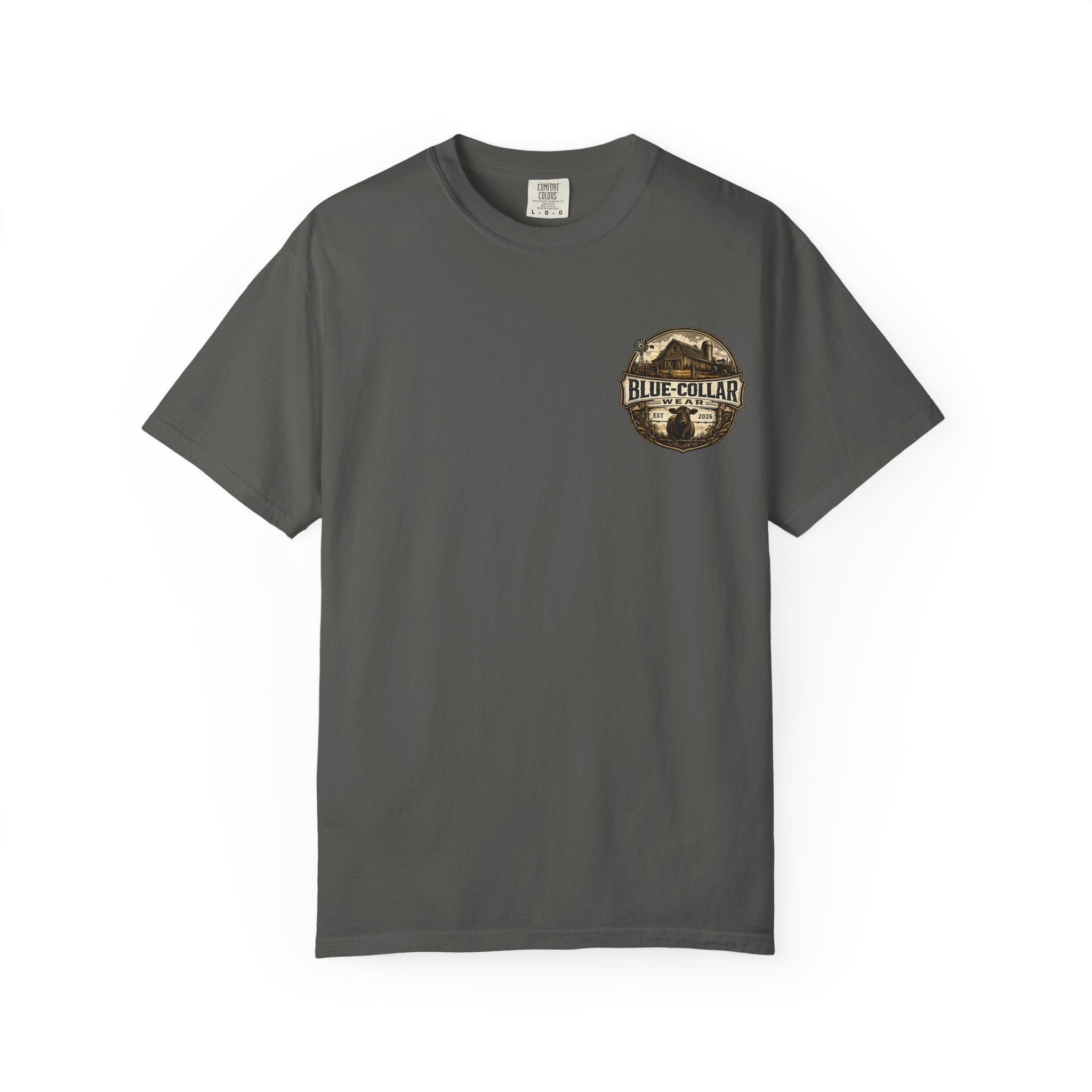 Blue-Collar Wear T-Shirt — RANCHER Workwear Tee (Est. 2026)