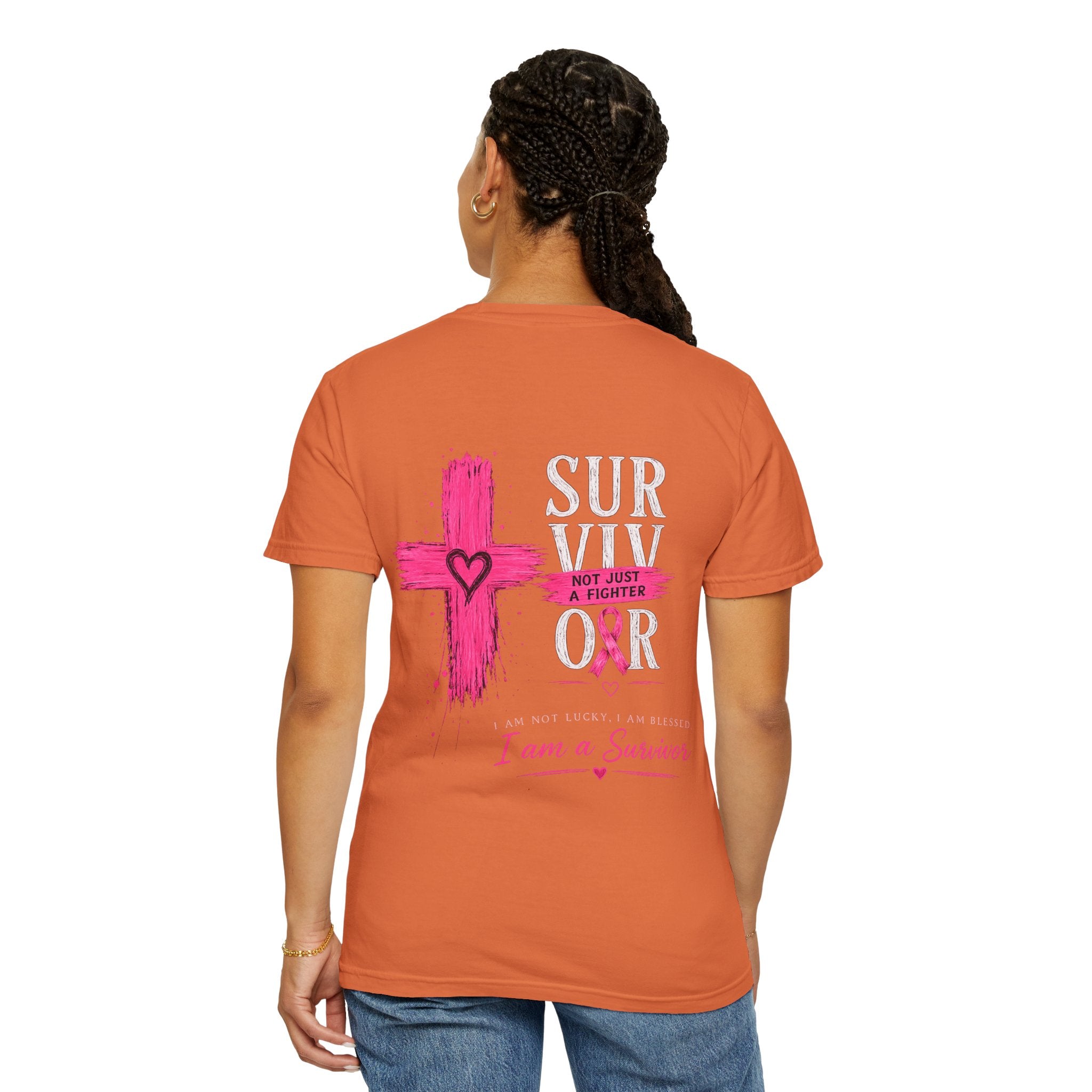 Breast Cancer Survivor T-Shirt — 'Survivor' Pink Ribbon Awareness Tee