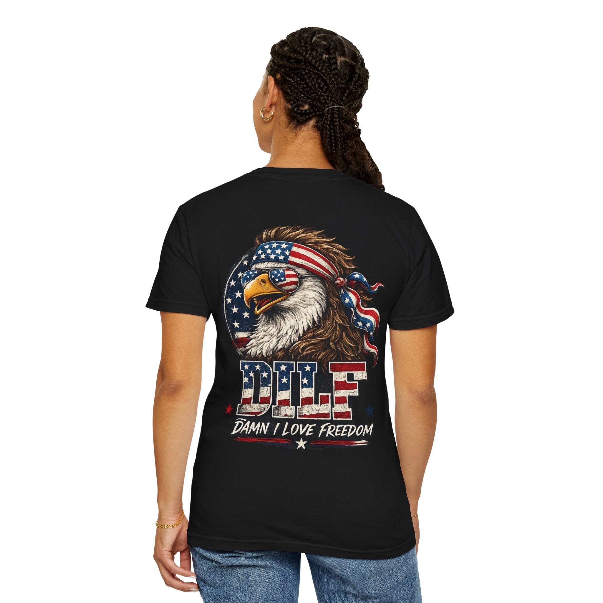DILF Eagle T-Shirt — Patriotic "Damn I Love Freedom" Graphic Tee