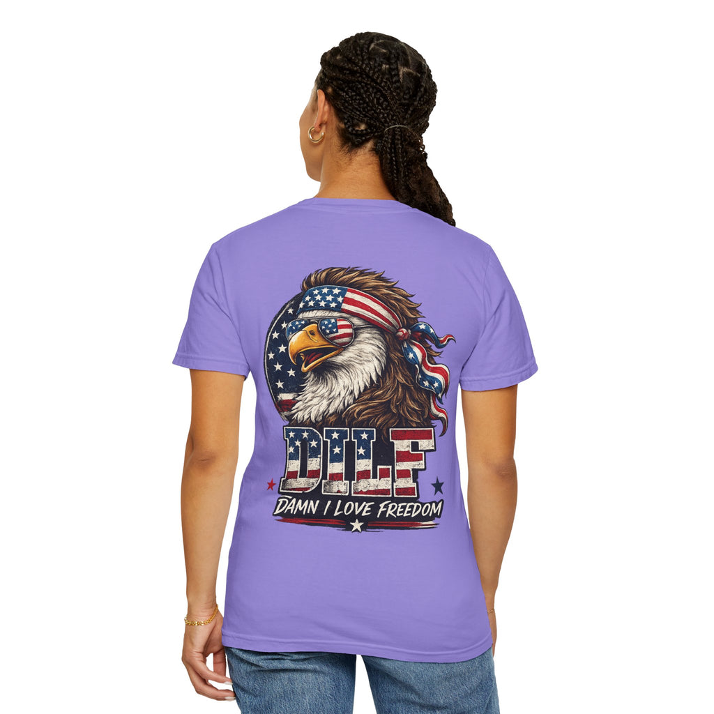 DILF Eagle T-Shirt — Patriotic "Damn I Love Freedom" Graphic Tee