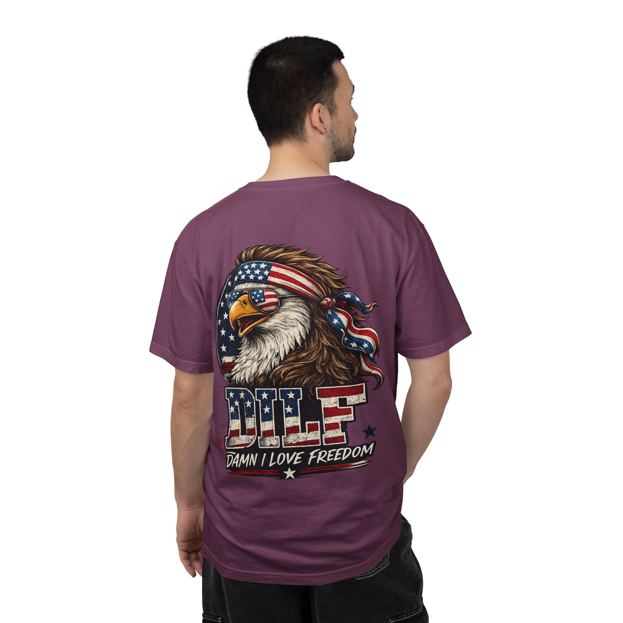 DILF Eagle T-Shirt — Patriotic "Damn I Love Freedom" Graphic Tee