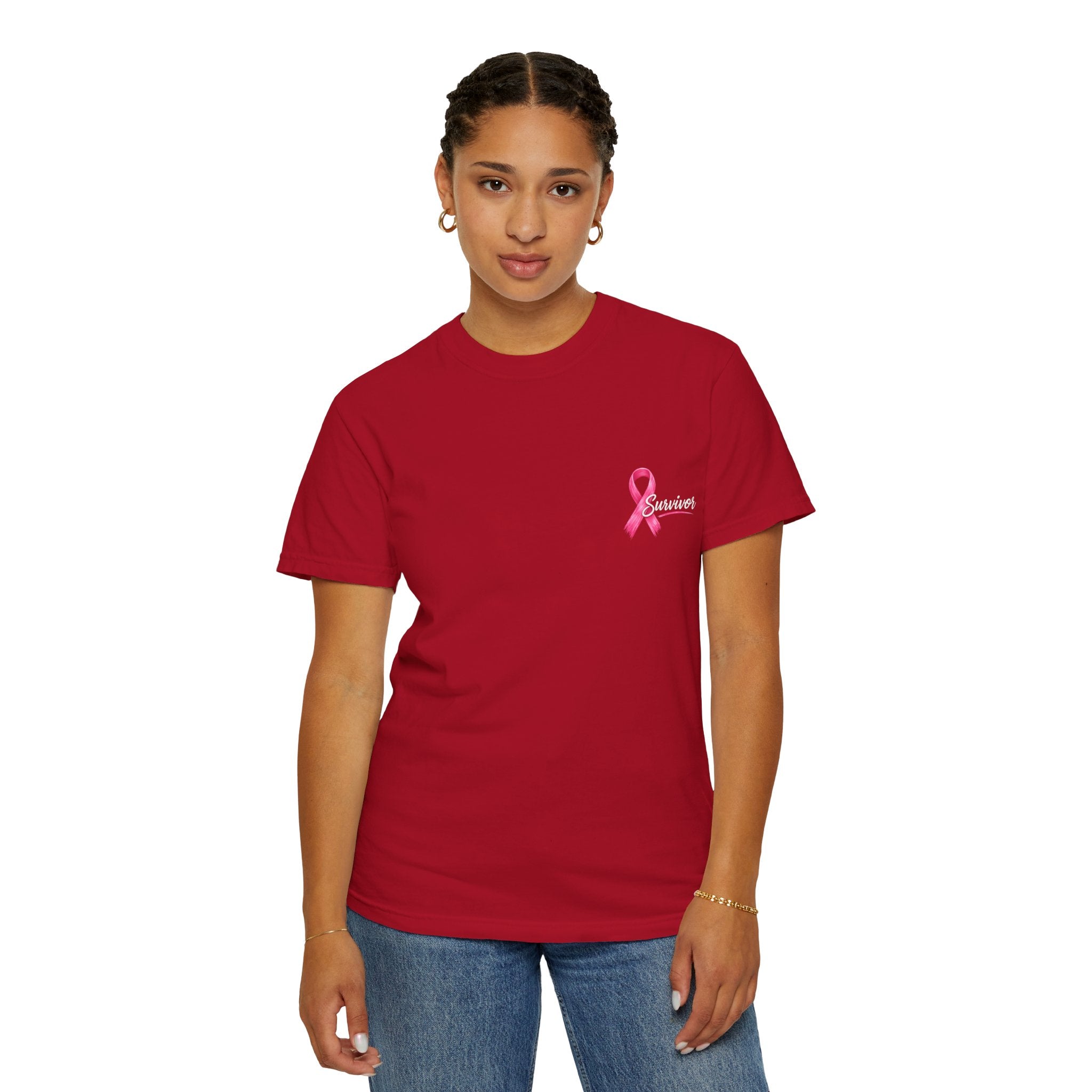 Breast Cancer Survivor T-Shirt — 'Survivor' Pink Ribbon Awareness Tee