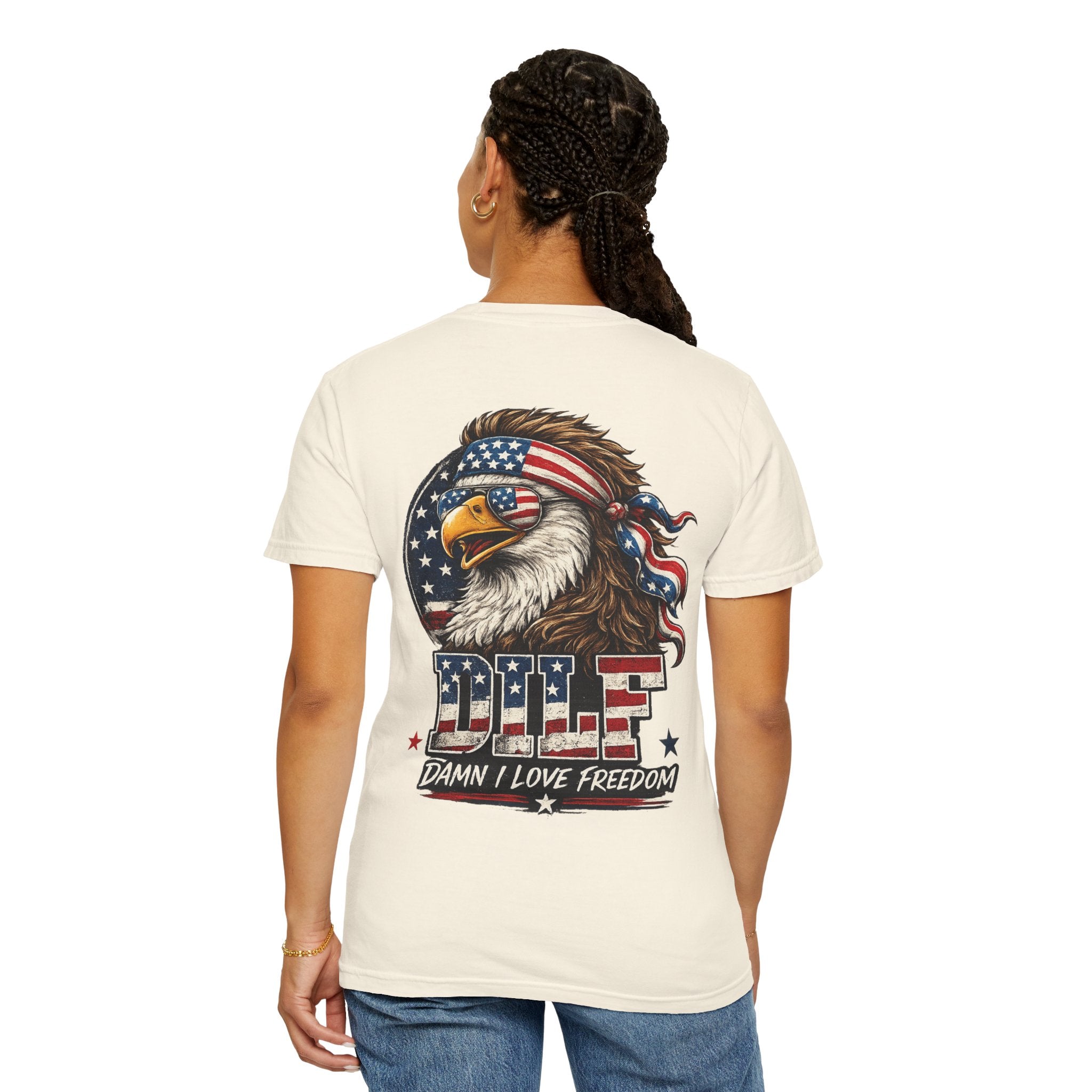 DILF Eagle T-Shirt — Patriotic "Damn I Love Freedom" Graphic Tee
