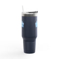 40oz Insulated Travel Mug — "Blue Collar Wifey" Rustic Workwife Coffee Tumbler
