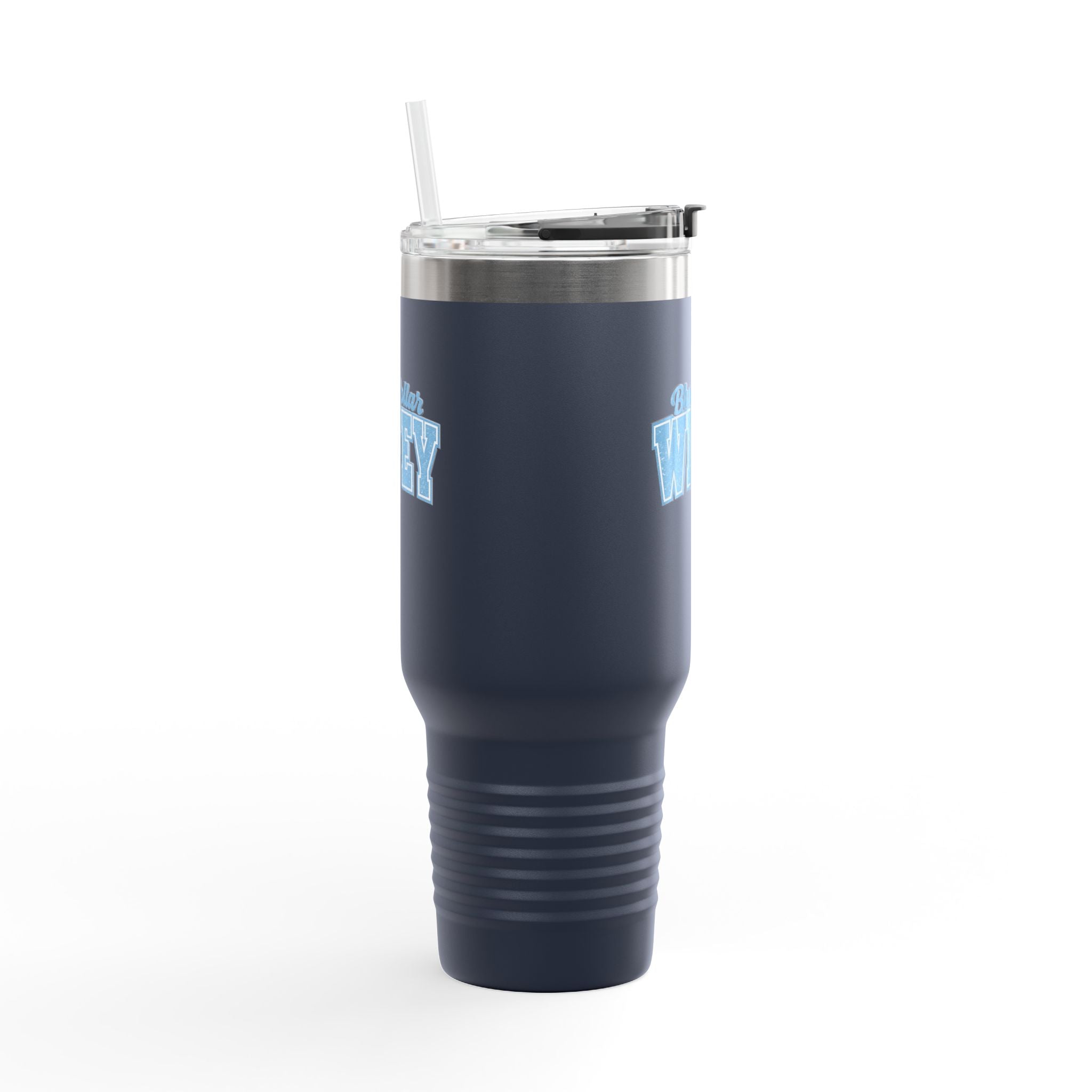 40oz Insulated Travel Mug — "Blue Collar Wifey" Rustic Workwife Coffee Tumbler