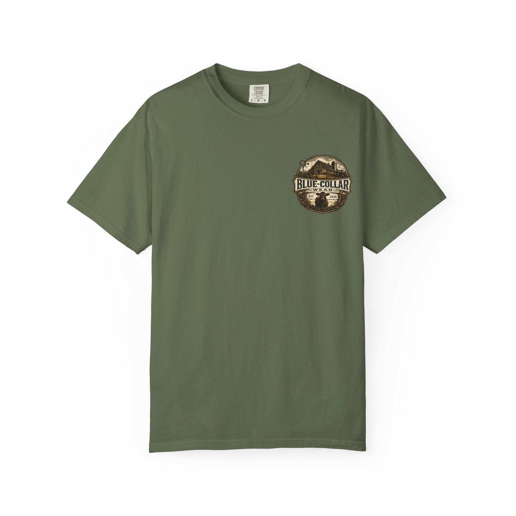 Blue-Collar Wear T-Shirt — RANCHER Workwear Tee (Est. 2026)