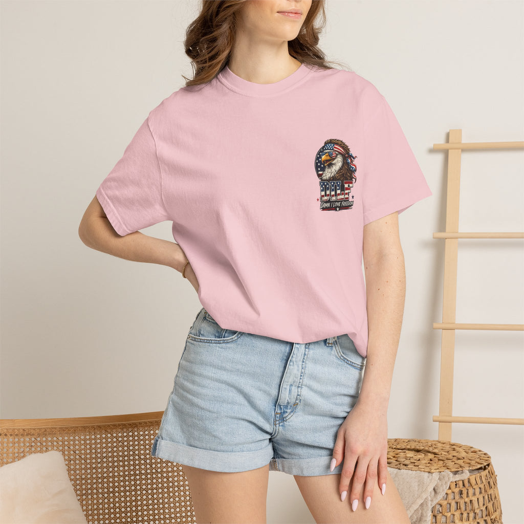 DILF Eagle T-Shirt — Patriotic "Damn I Love Freedom" Graphic Tee