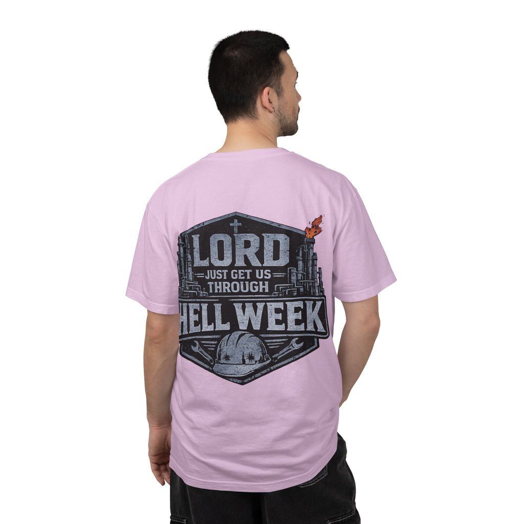 Blue-Collar Wear "Lord Just Get Us Through Hell Week" Work T-Shirt