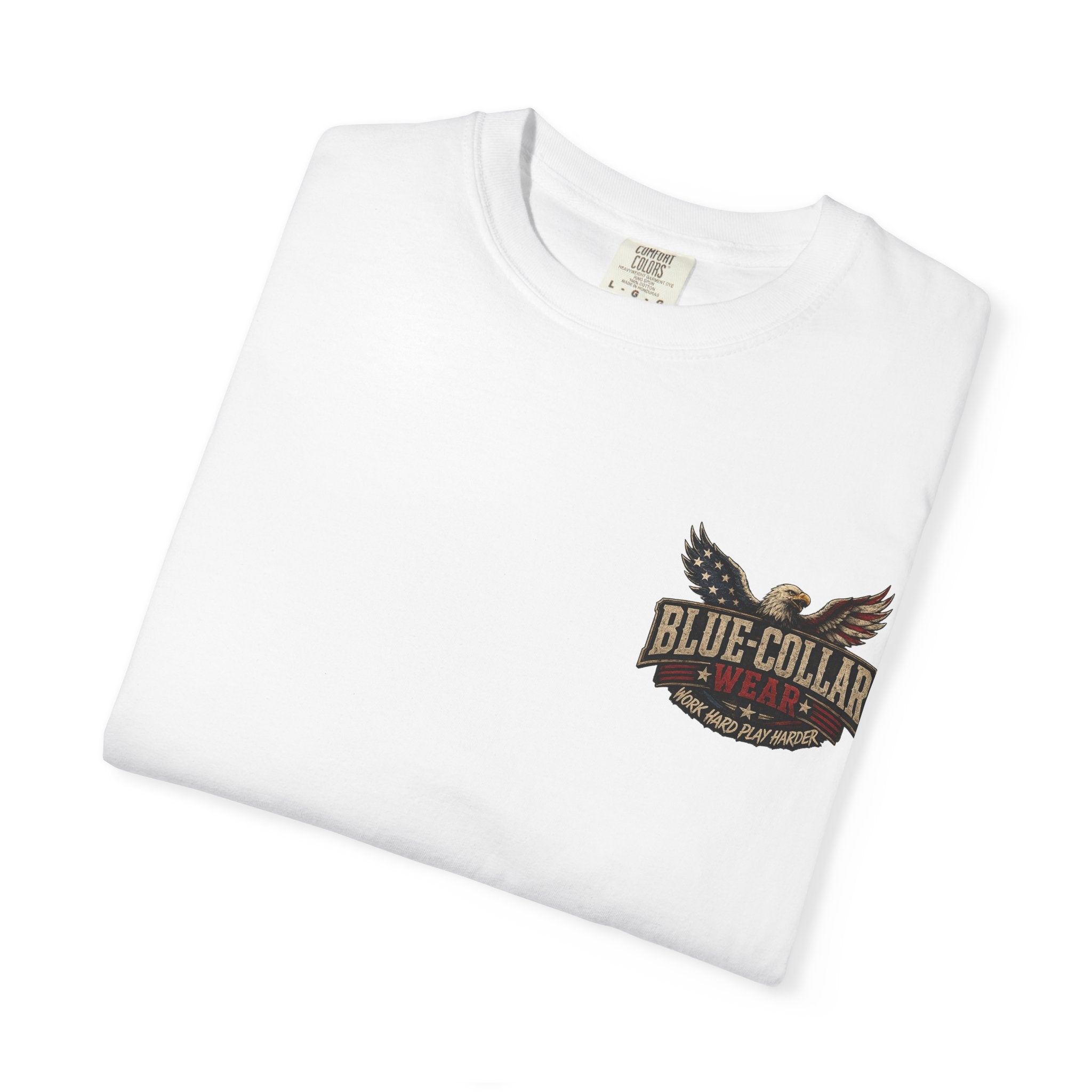 American Boot In Your Ass T-Shirt — 'Blue Collar' Patriotic Workwear Tee