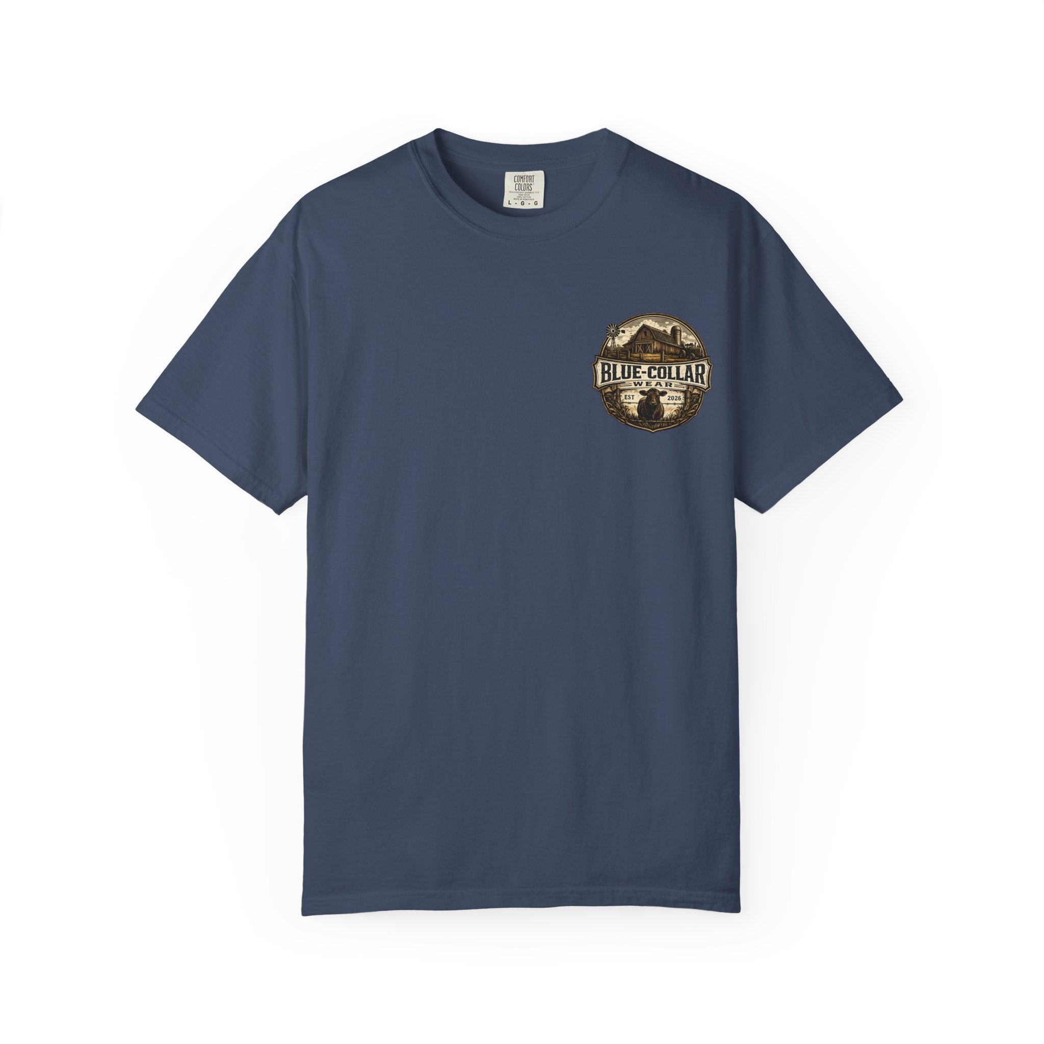 Blue-Collar Wear T-Shirt — RANCHER Workwear Tee (Est. 2026)