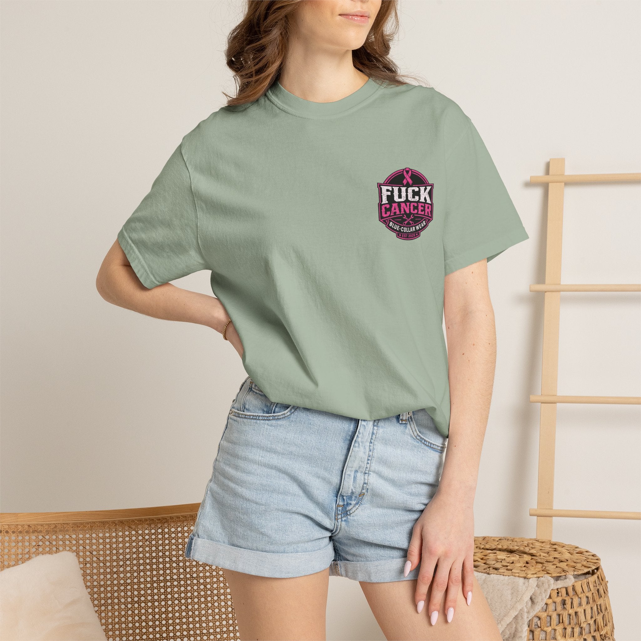 Fuck Cancer T-Shirt — Pink Ribbon Awareness Graphic Tee