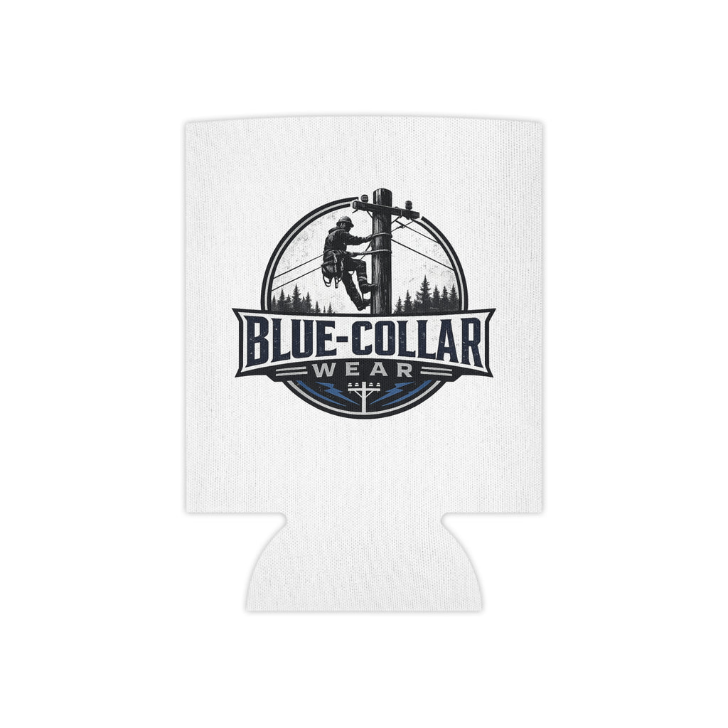 Blue-Collar Wear KOOZIE — Lineman Logo Beer Koozie