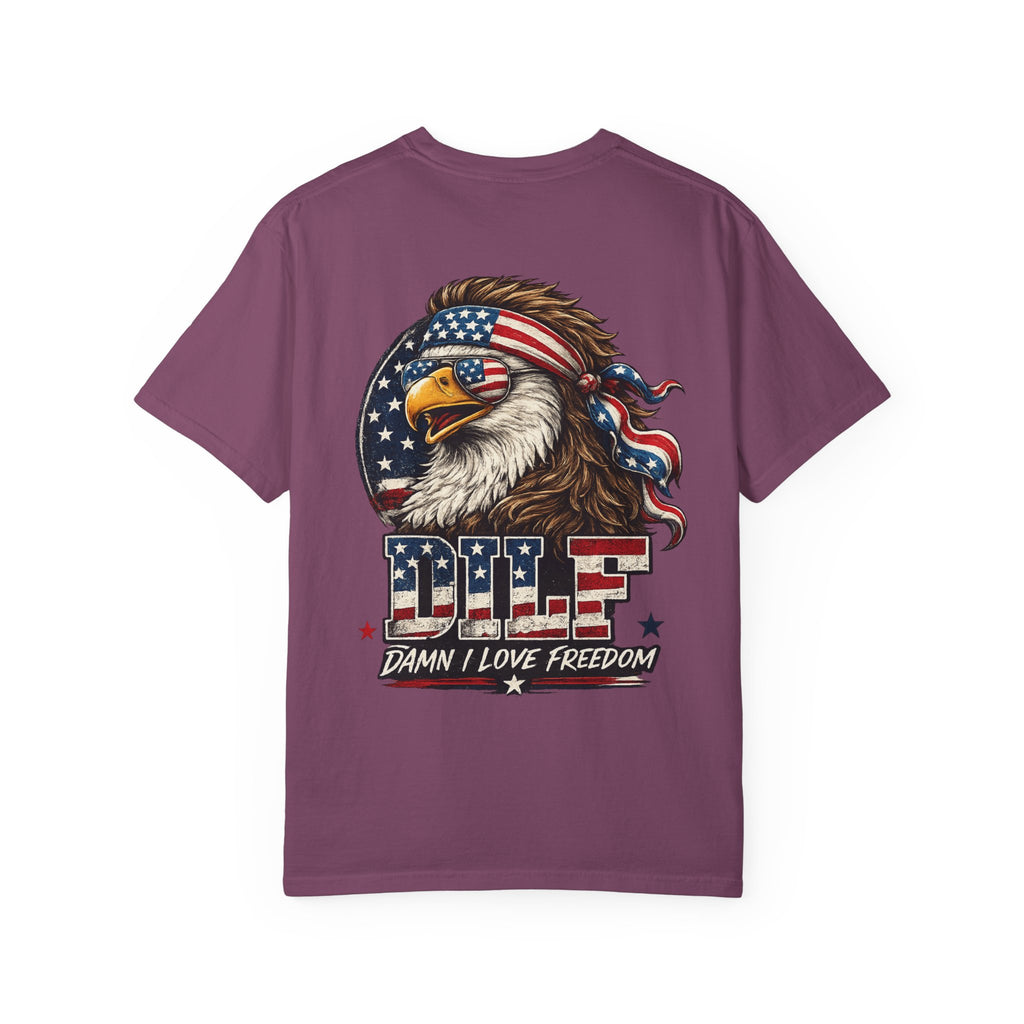 DILF Eagle T-Shirt — Patriotic "Damn I Love Freedom" Graphic Tee