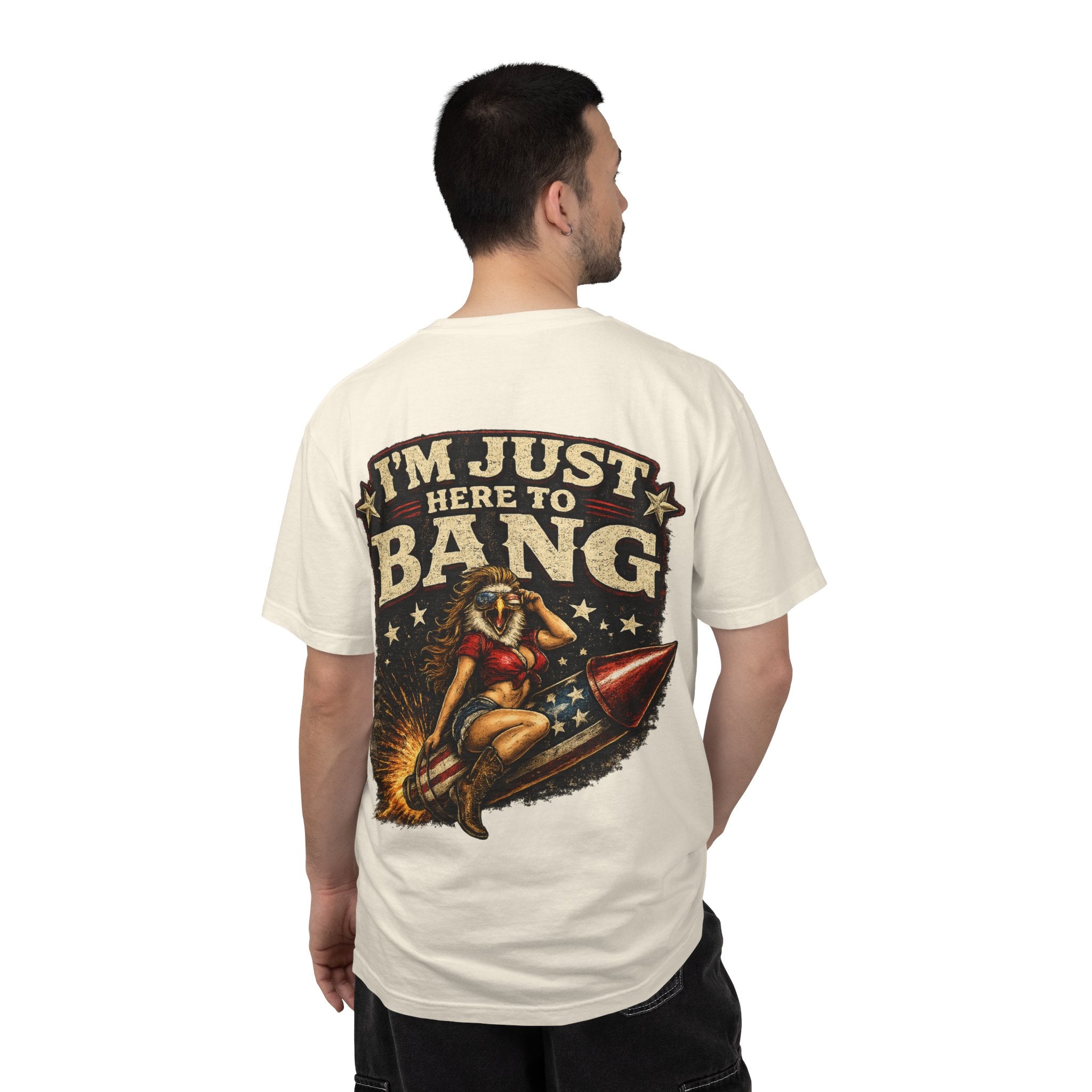 Vintage Pinup 'I'm Just Here to Bang' T‑Shirt