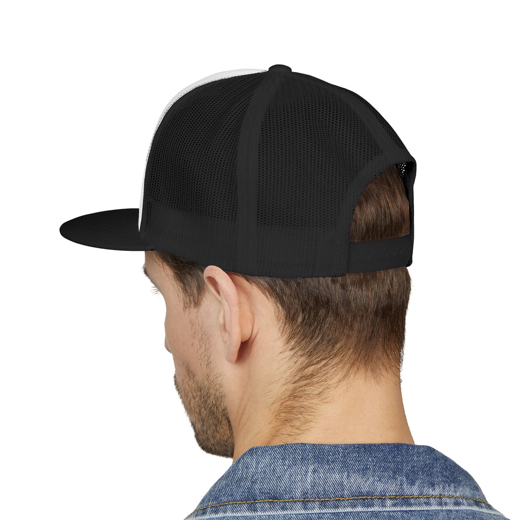 Blue Collar Workwear Trucker Cap — Lead On Team Vintage Construction Logo