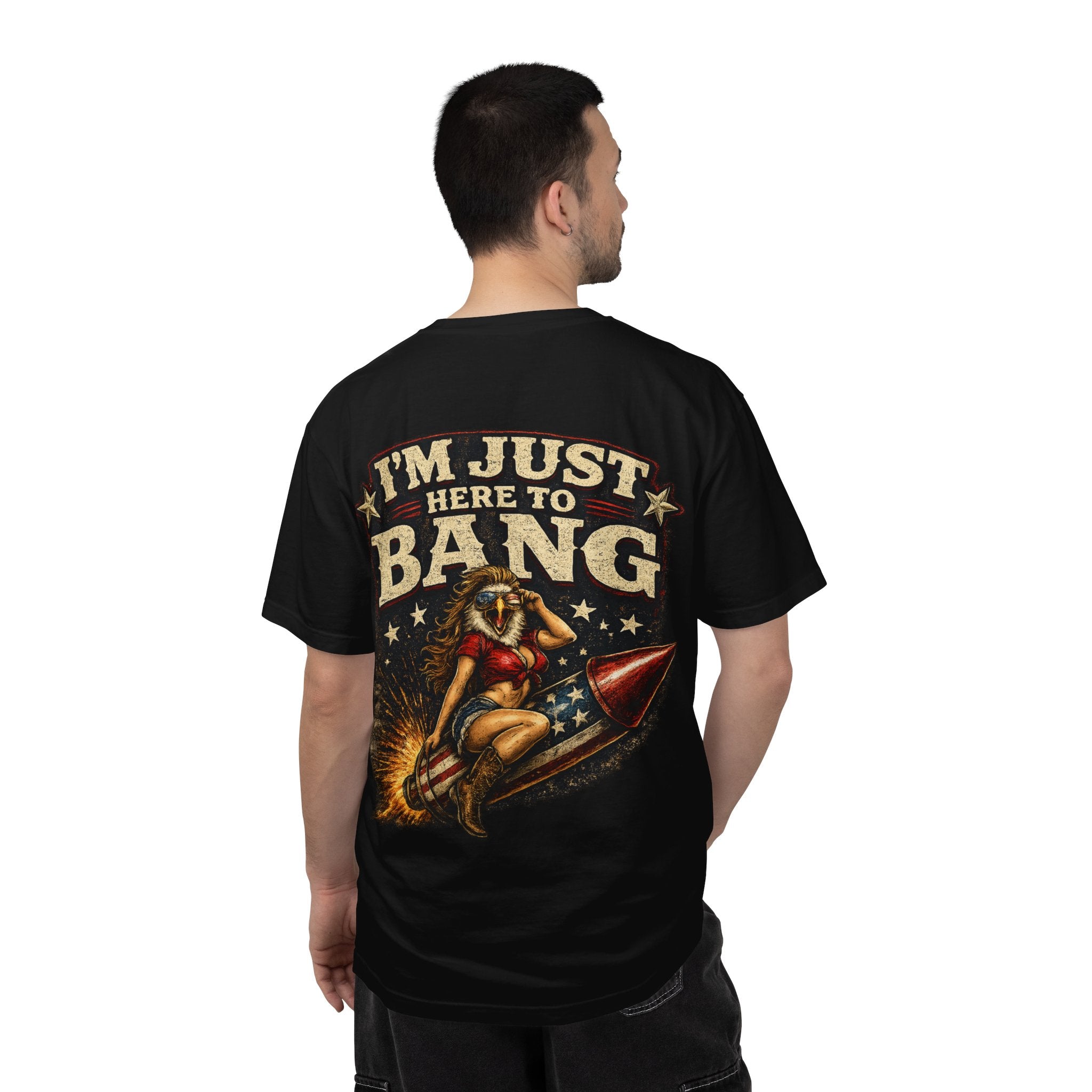 Vintage Pinup 'I'm Just Here to Bang' T‑Shirt
