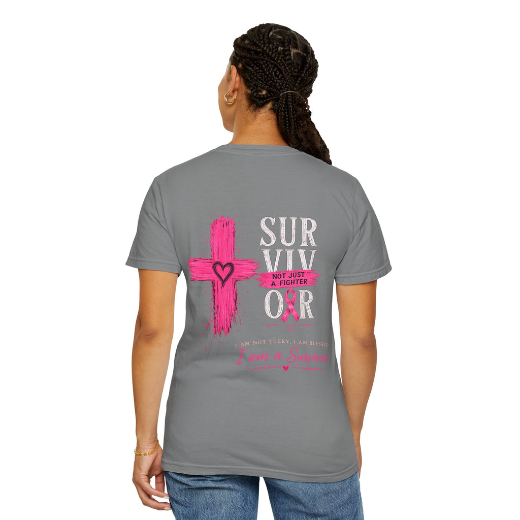 Breast Cancer Survivor T-Shirt — 'Survivor' Pink Ribbon Awareness Tee