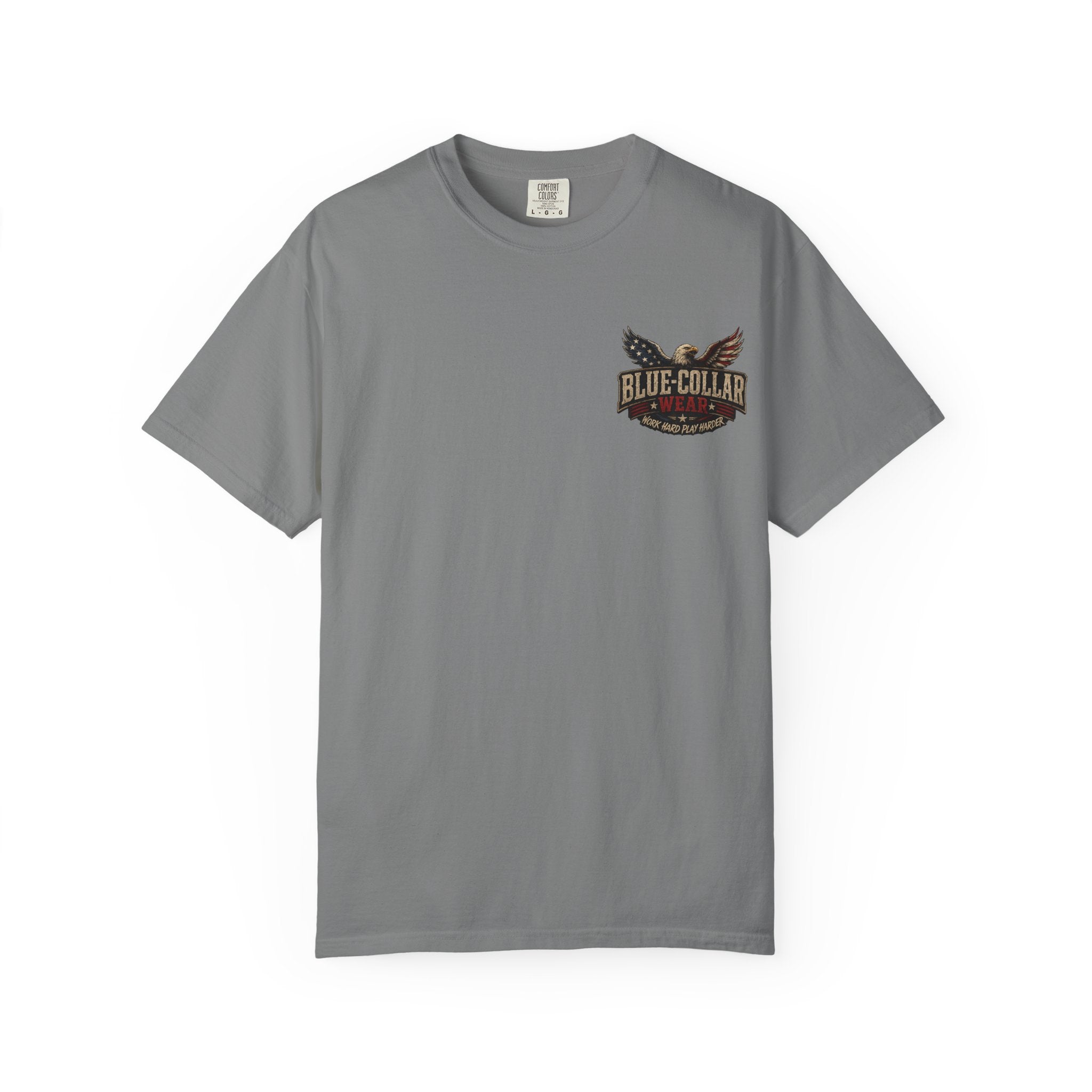 American Boot In Your Ass T-Shirt — 'Blue Collar' Patriotic Workwear Tee
