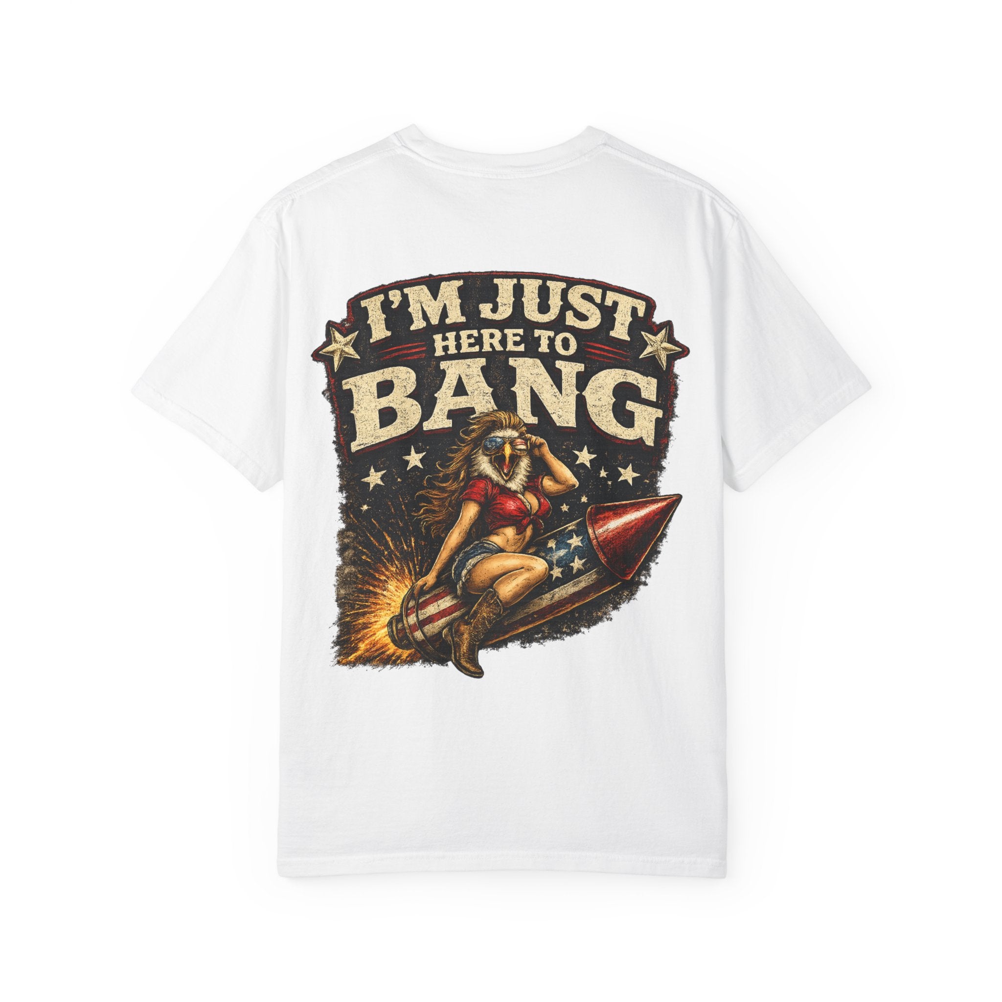 Vintage Pinup 'I'm Just Here to Bang' T‑Shirt