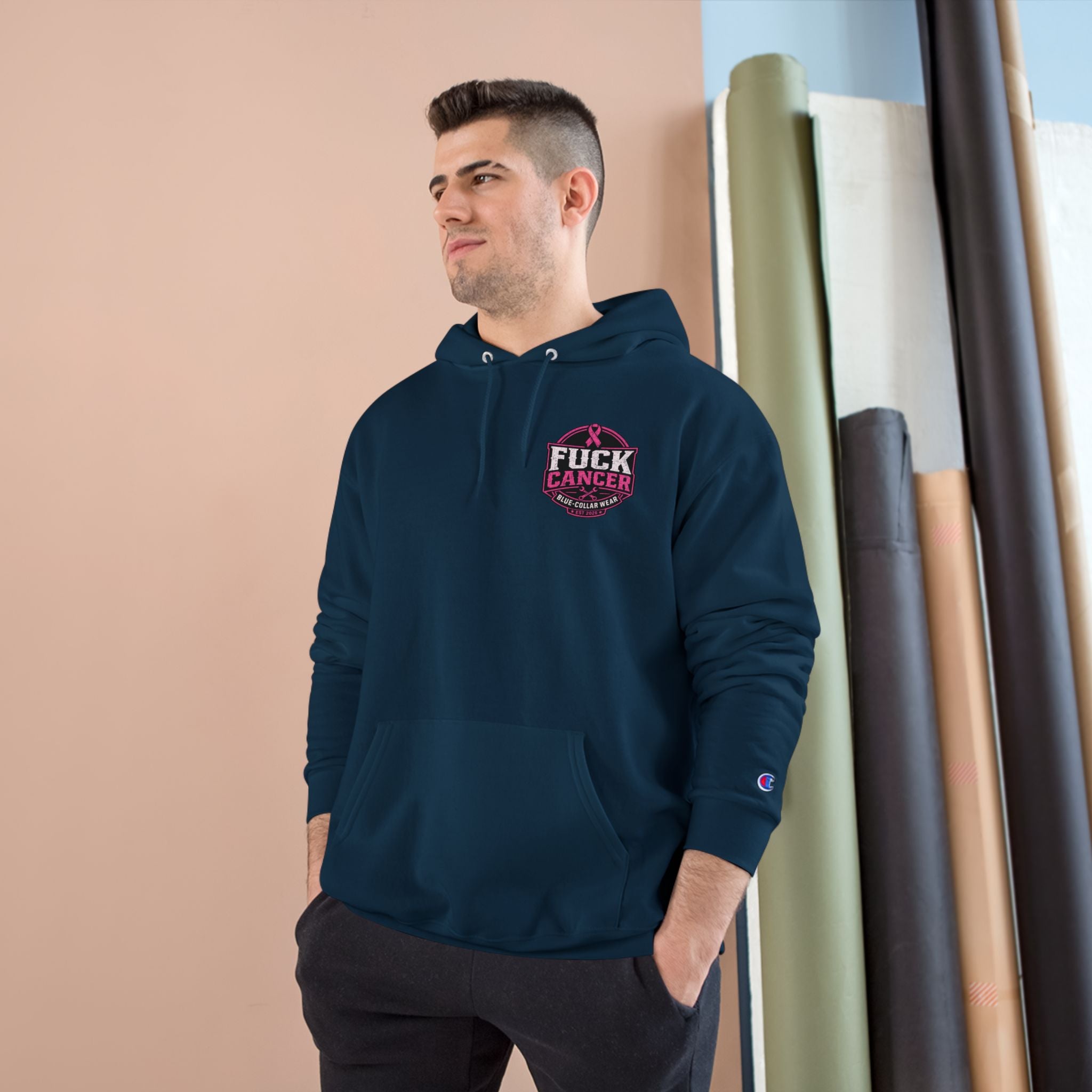 Fuck Cancer Hoodie — Pink Ribbon Awareness Champion Hoodie