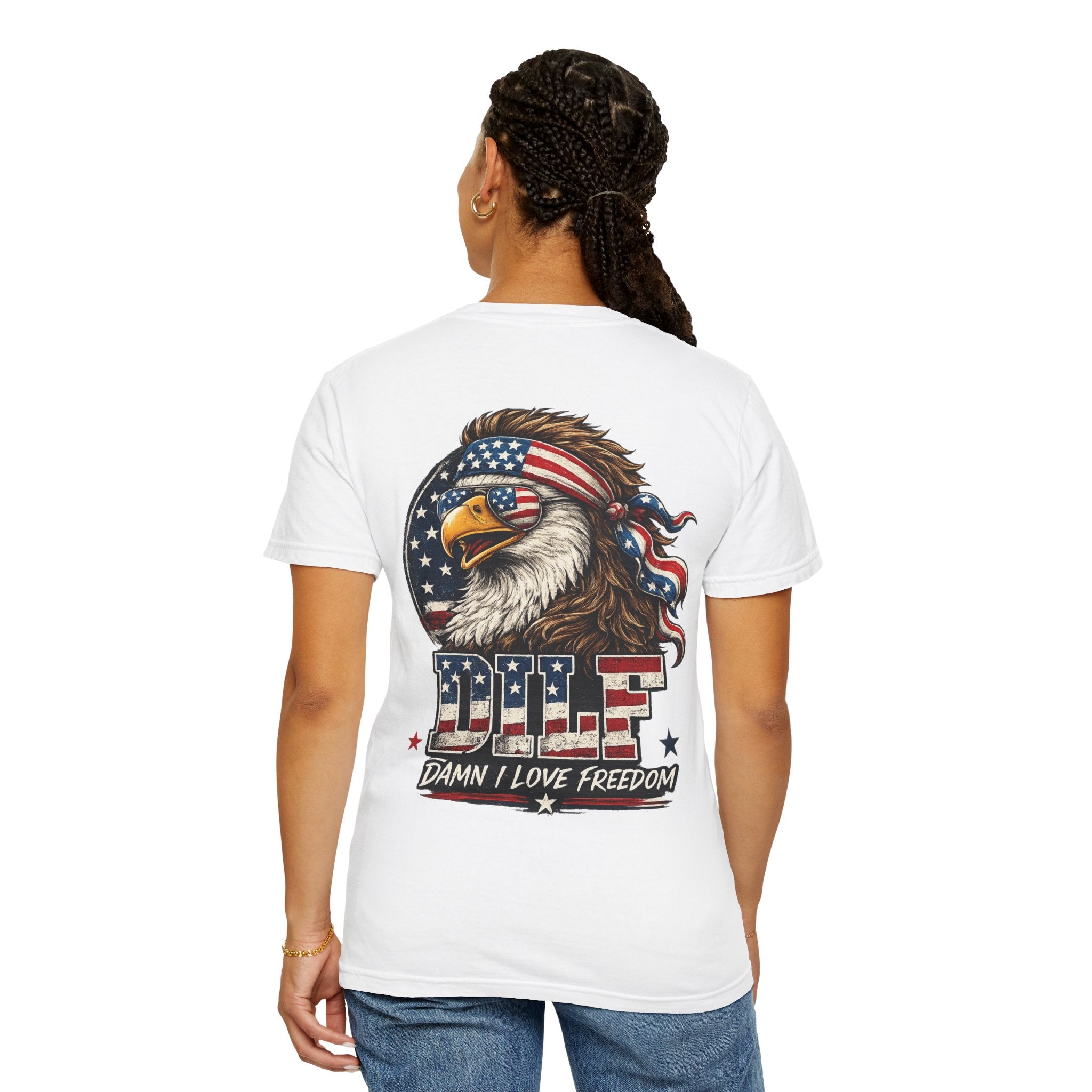 DILF Eagle T-Shirt — Patriotic "Damn I Love Freedom" Graphic Tee