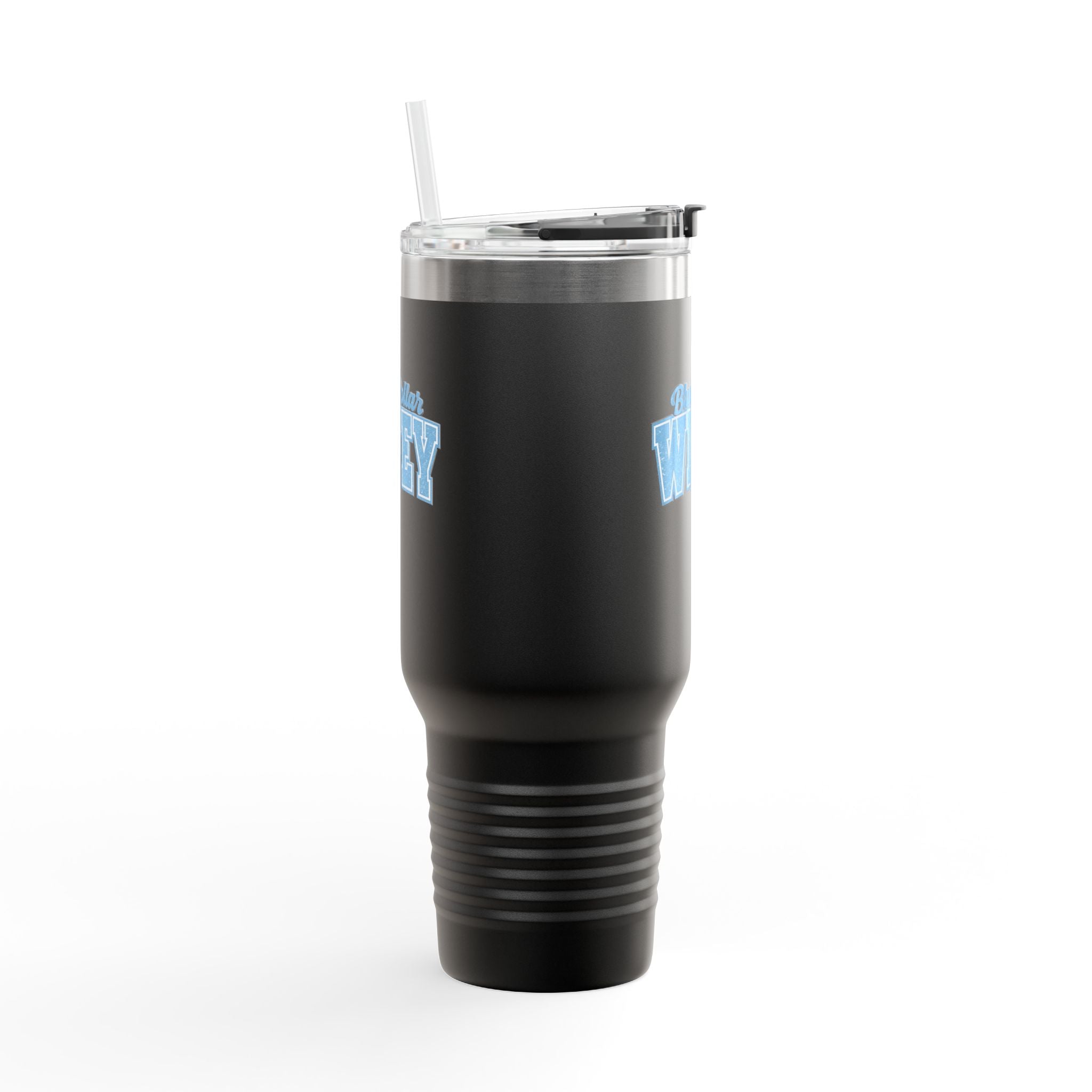 40oz Insulated Travel Mug — "Blue Collar Wifey" Rustic Workwife Coffee Tumbler