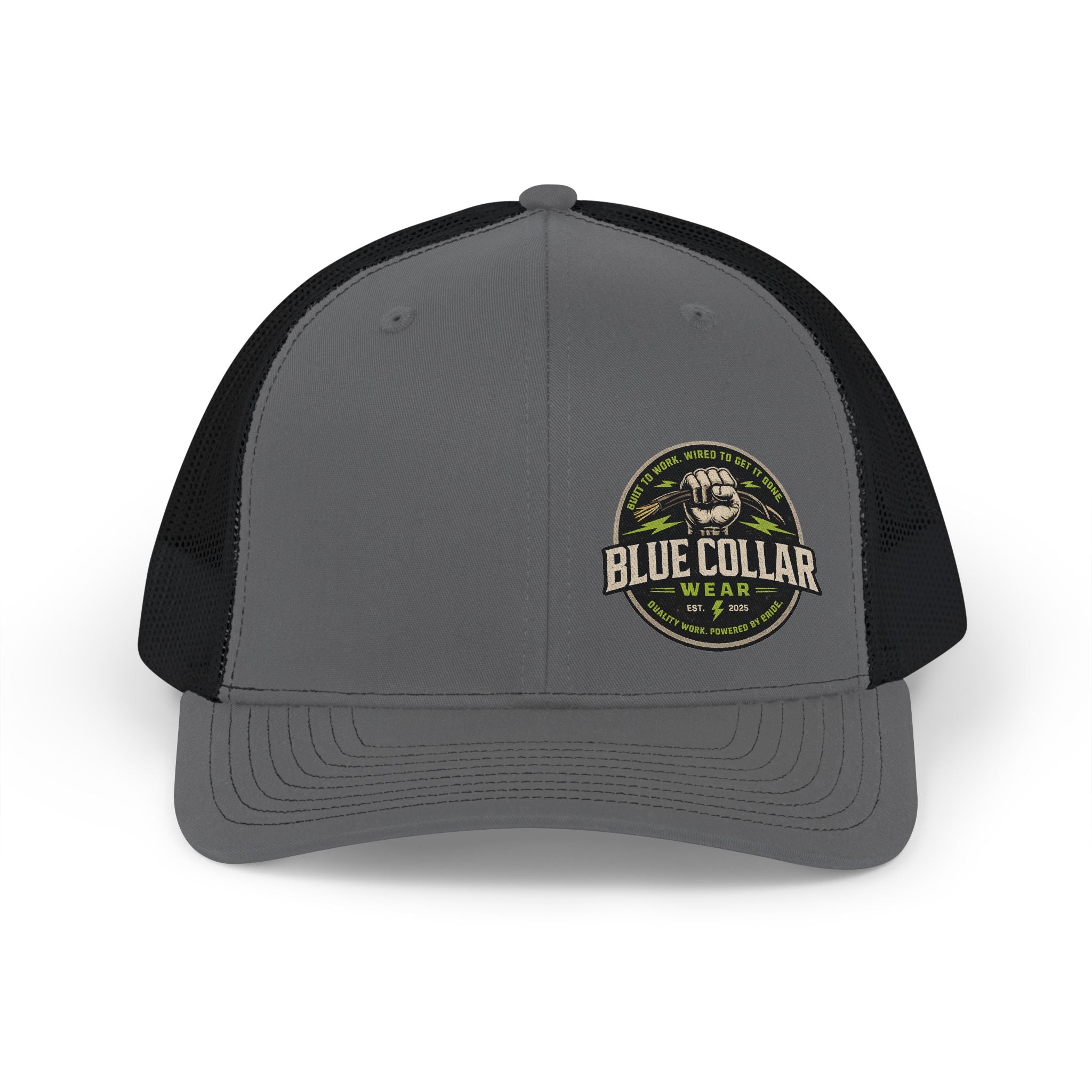 Blue Collar Trucker Cap — Vintage Workwear Snapback Hat