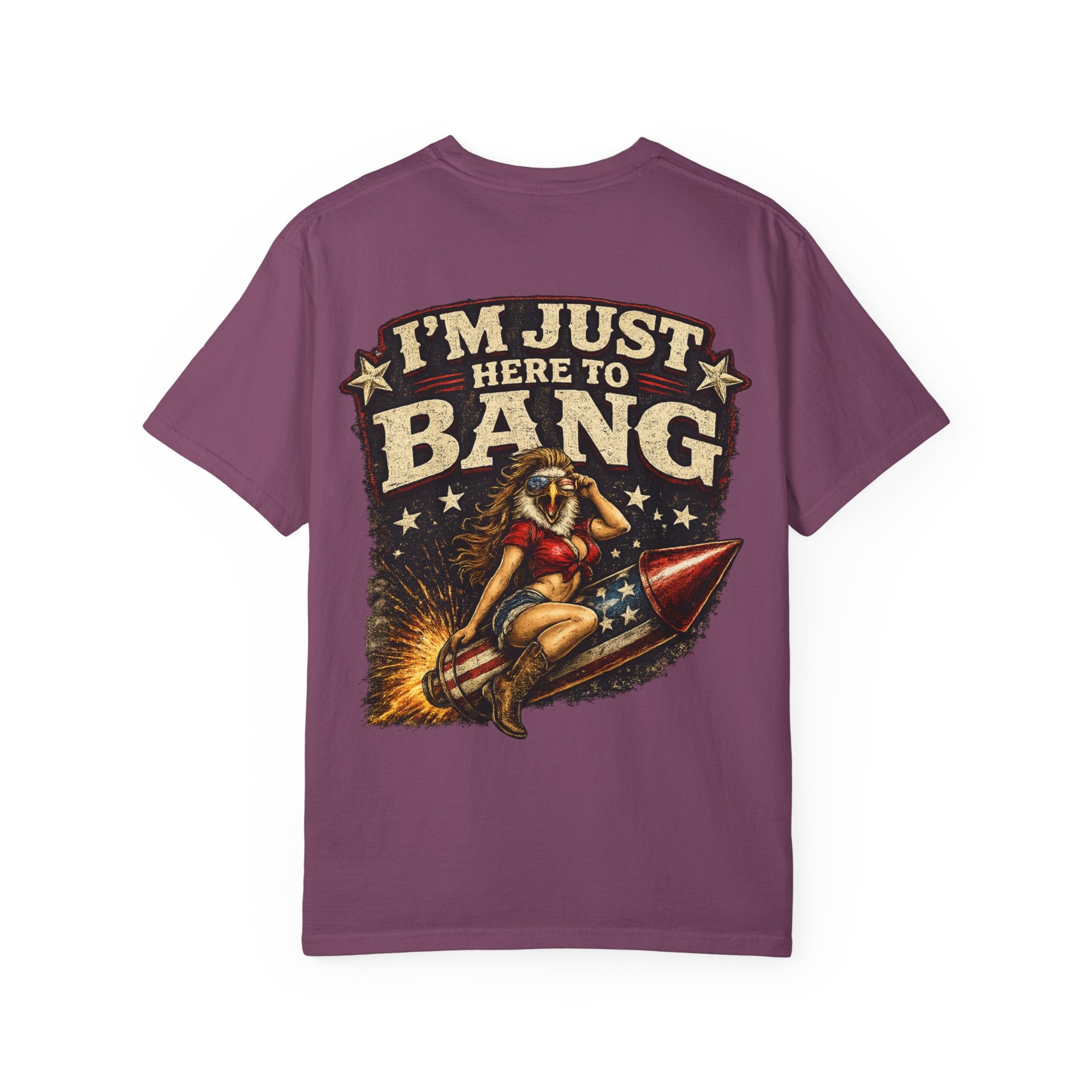 Vintage Pinup 'I'm Just Here to Bang' T‑Shirt