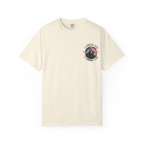 4 Shots and 7 Beers Ago T-Shirt — Patriotic Funny Lincoln Drinking Tee