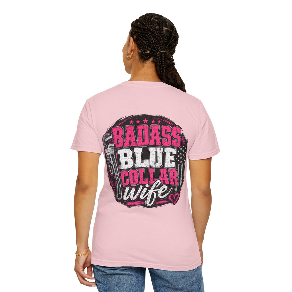 Blue Collar Wife T-Shirt — "Badass Blue Collar Wife" Graphic Tee