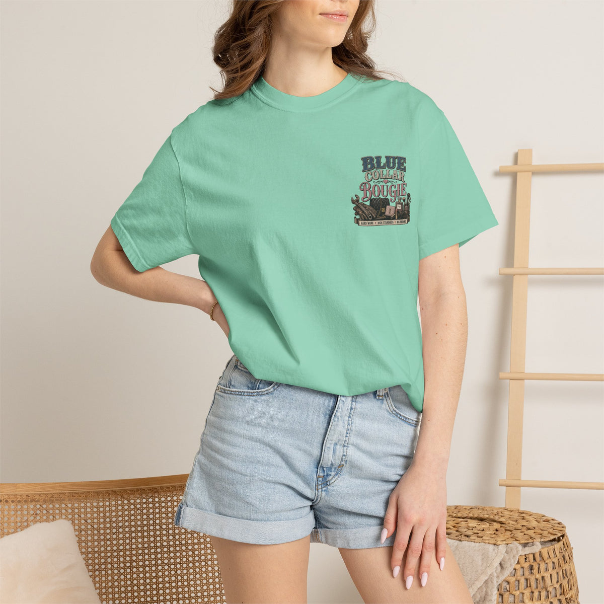 Blue Collar Bougie T-Shirt — Workwear Vintage Graphic Tee