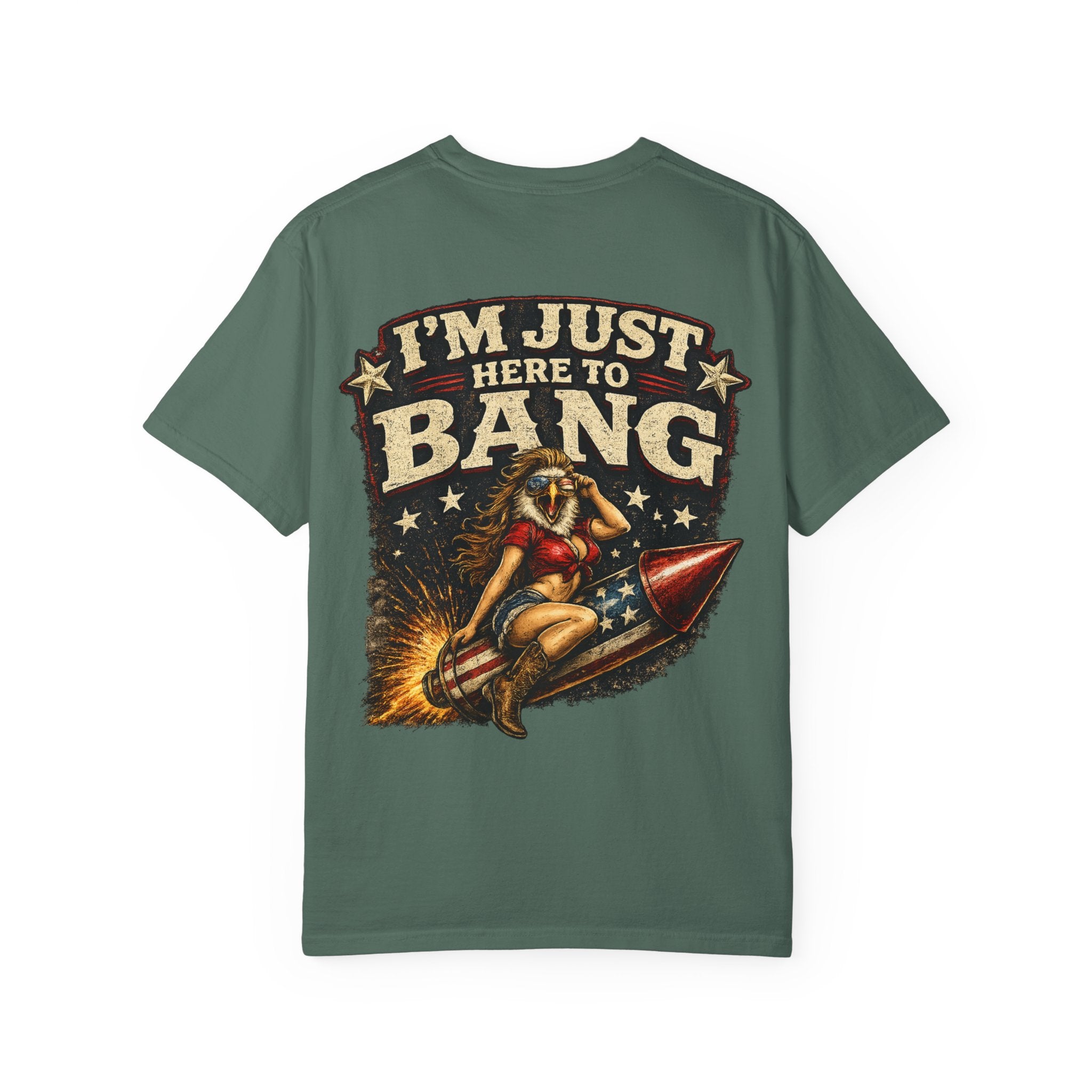 Vintage Pinup 'I'm Just Here to Bang' T‑Shirt