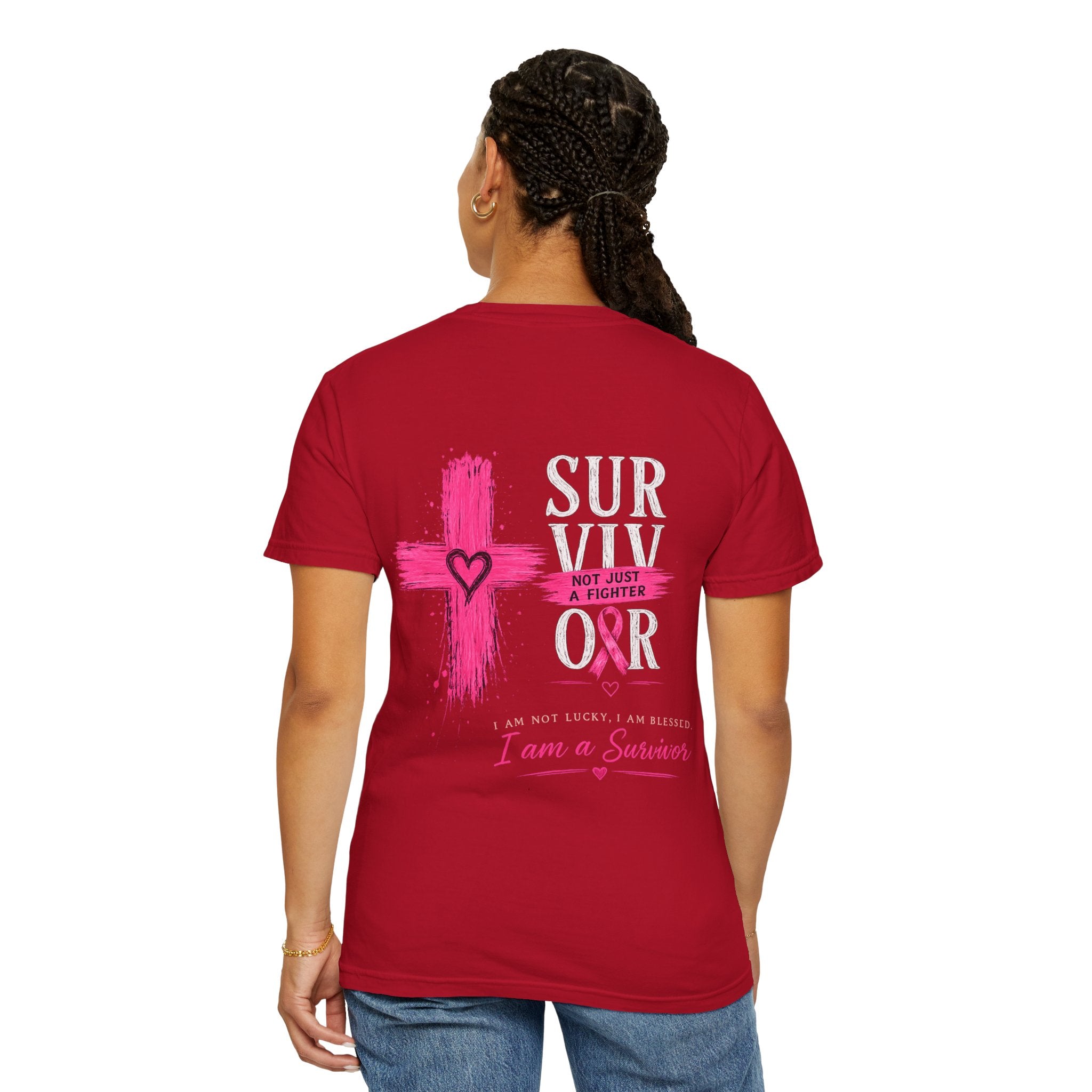 Breast Cancer Survivor T-Shirt — 'Survivor' Pink Ribbon Awareness Tee