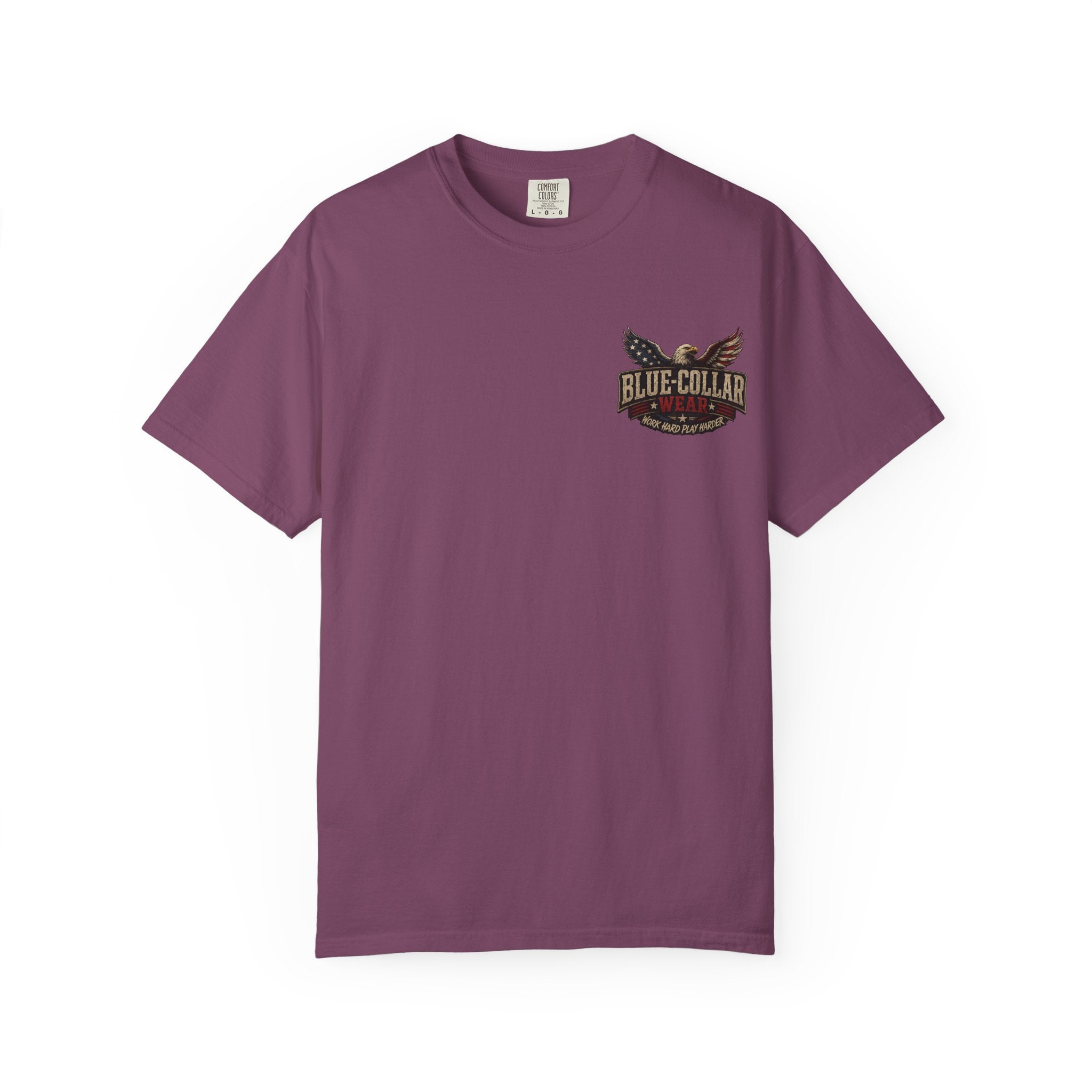 'Merica Motorcycle Eagle T-Shirt — Blue Collar 4th of July Graphic Tee